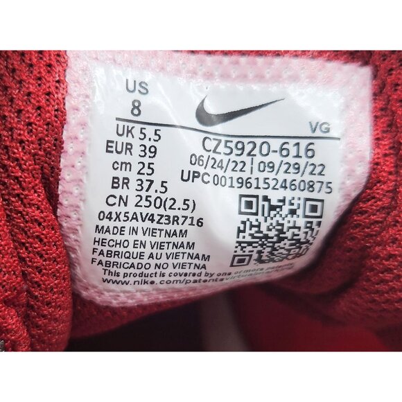 Nike Women's Red Soccer Cleats - Picture 7 of 8